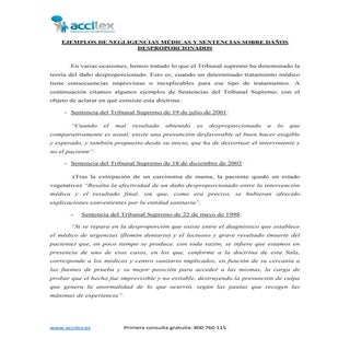 Ejemplos de negligencias medicas y ...