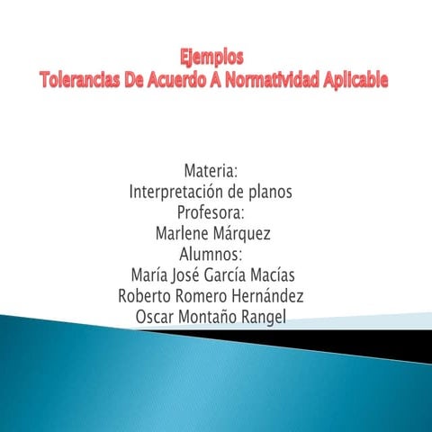 Ejemplos de tolerancias geometricas