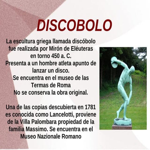 Ejemplos escultura grecia clasica