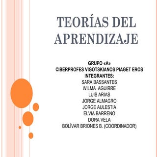 Ejemplos practicos teorías de apren...