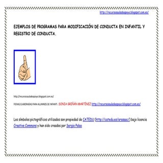 Ejemplos programas de modificación ...