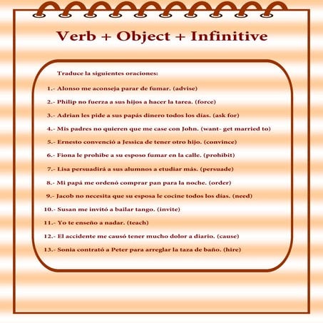 Verb object-infinitive-1 | PDF