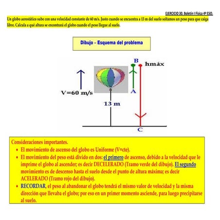 Ejercicio 30 bole 1 fisica 4eso