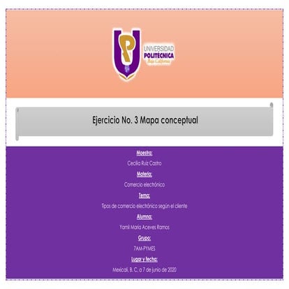 Mapa conceptual del Comercio Electrónico según el cliente