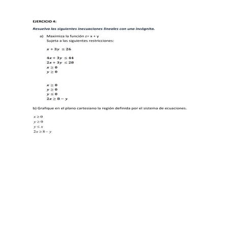 Ejercicio 4 - Mat. I