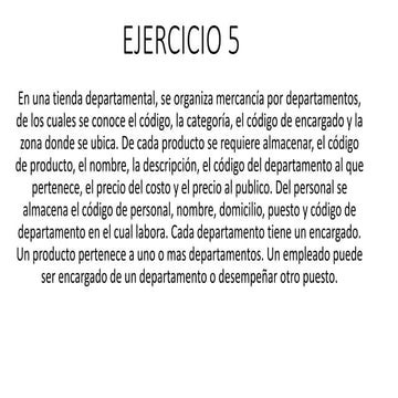 Ejercicio 5 | PDF