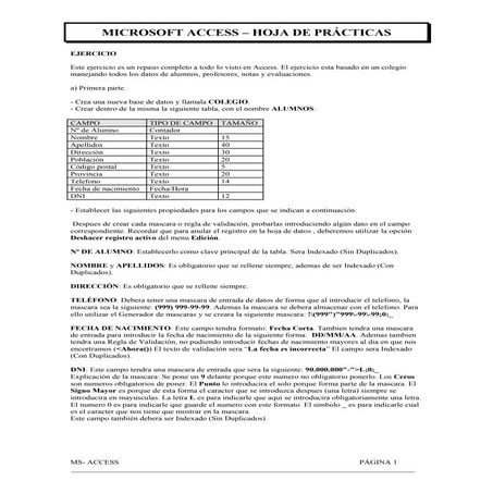 Ejercicio completo colegio