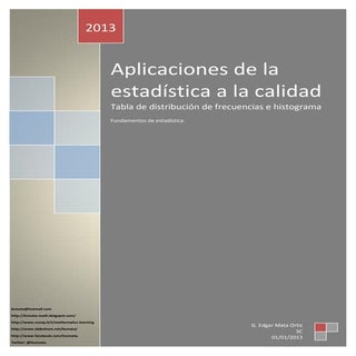 Statistic Applied to Quality