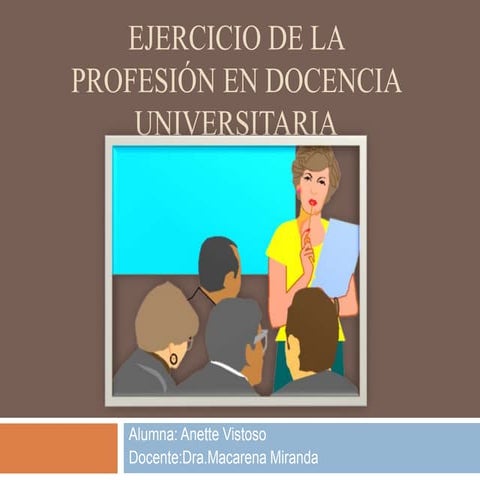 El Perfil y las Funciones del Docente Universitario | PPT