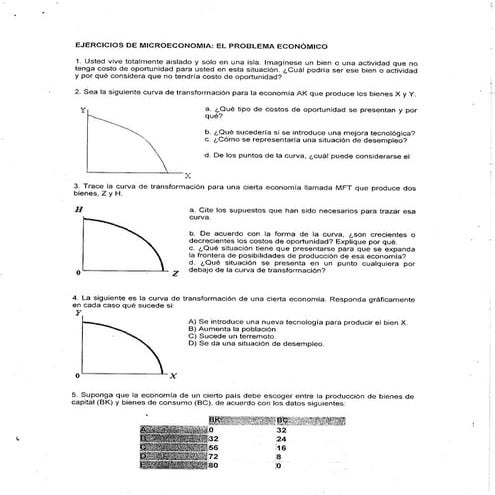 Ejercicio De Microeconomia