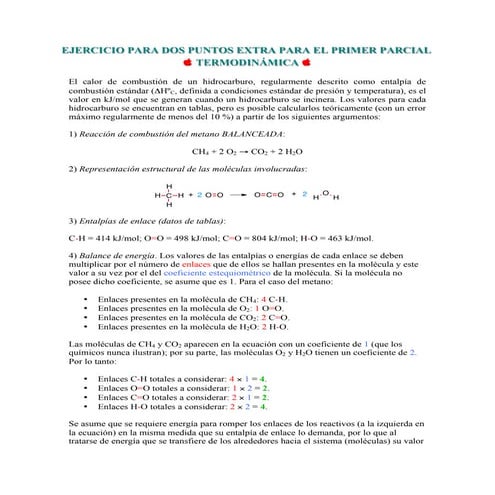 Ejercicio de puntos extra