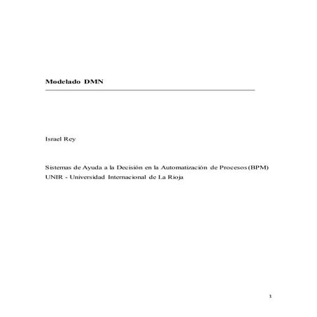 Modelado DMN | DOCX