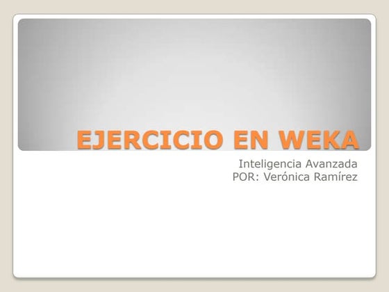 Ejercicio En Weka