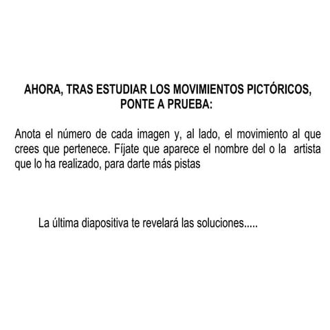 Ejercicio historia mvtos pictóricos