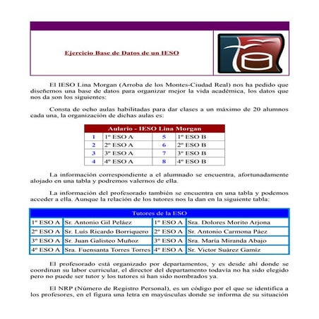 Ejercicio ieso lina morgan