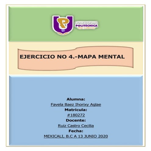 Ejercicio no 4. mapa mental