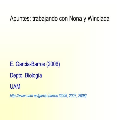 Ejercicio NoNa y Winclada