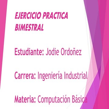 Ejercicio practica bimestral