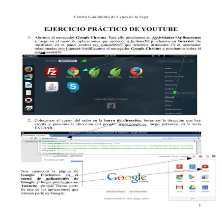 Ejercicio practico de youtube en formato .odt (2015)