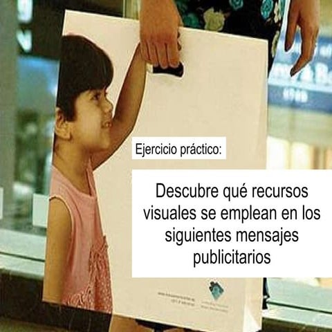 Ejercicio práctico sobre recursos visuales que usa la Publicidad