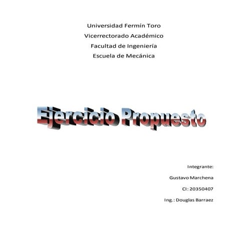 Ejercicio propuesto maquinas hidraulicas