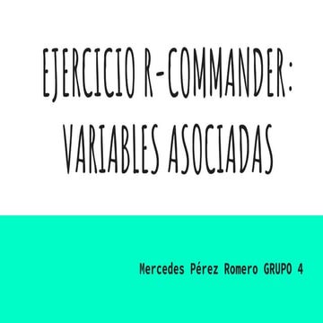 Ejercicios R-Commander | PPTX