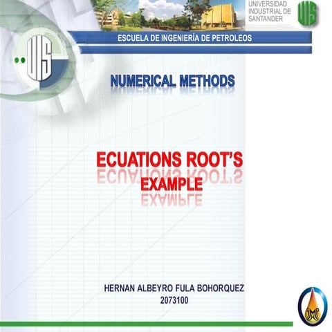 Equation's Roots Example