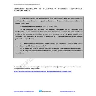 Ejercicio resuelto de oligopolio: m...