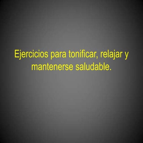 Ejercicios para oficina.