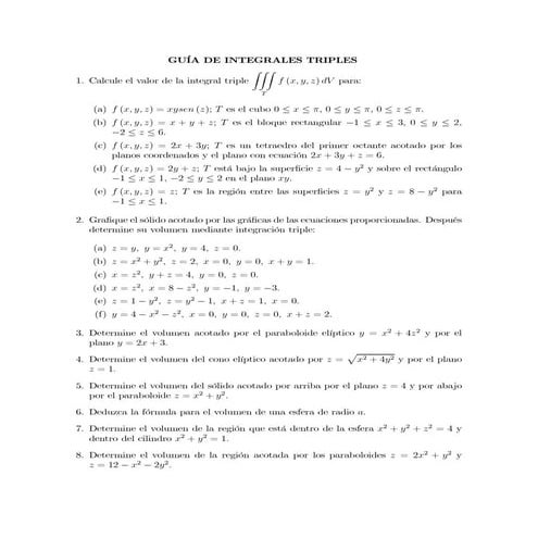Ppt integrales triples | PPTX
