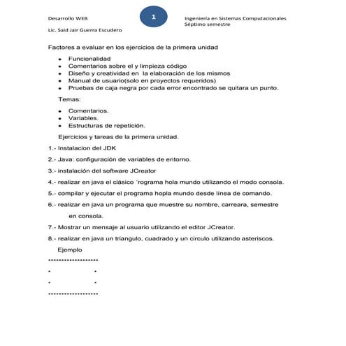 Ejercicios1primeraunidad