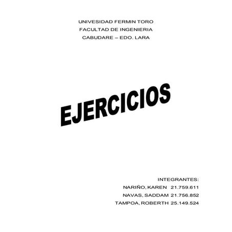 ejercicios matematica
