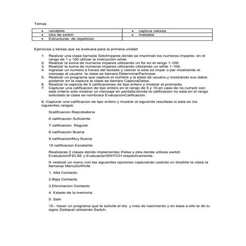 Ejercicios2 primeraunidad