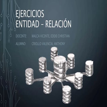 Ejercicios Entidad - Relacion