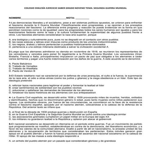 Ejercicio saber sgm con respuestas