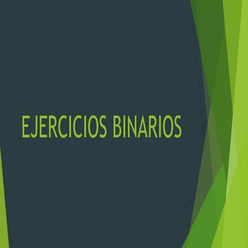 Ejercicios binarios de retroalimentación