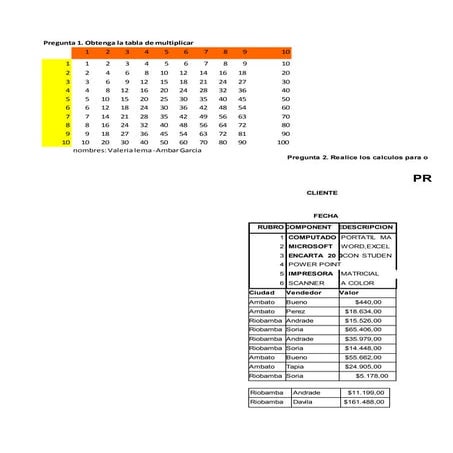 Ejercicios con referencias, filtros