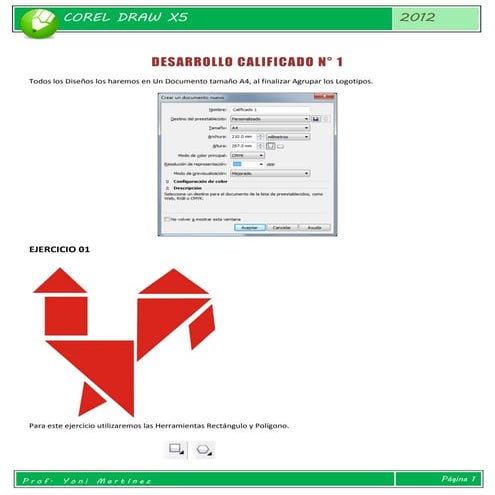 Ejercicios coreldraw