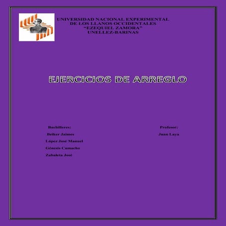 Ejercicios de arreglo