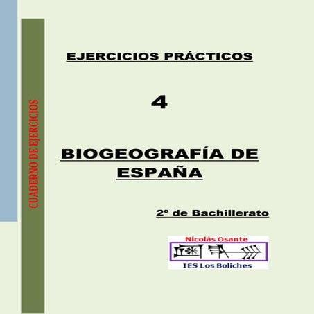 Ejercicios de BIOGEOGRAFÍA y exámenes PAU Andalucía.