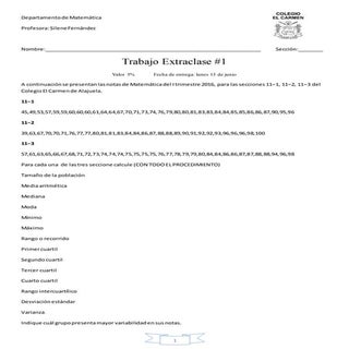 Ejercicios de estadística