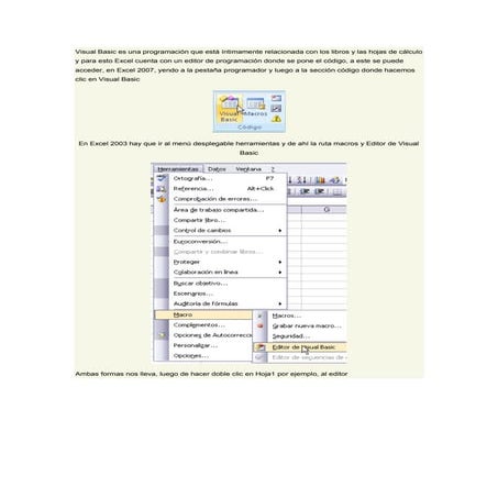 Ejercicios de excel con visual basic