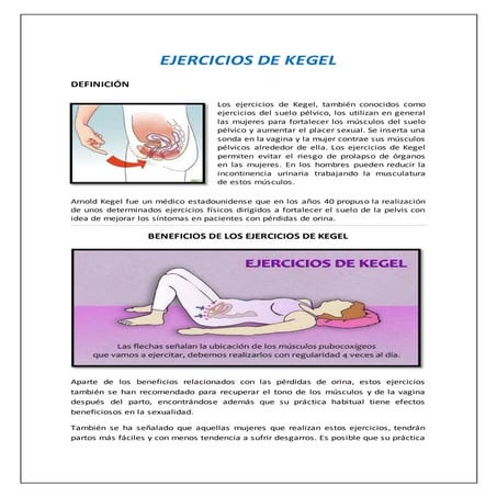 Ejercicios de kegel | DOCX