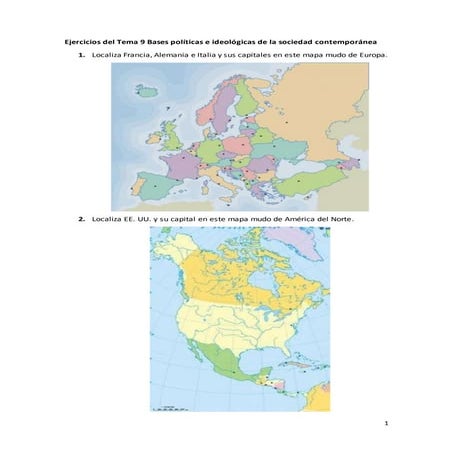 Ejercicios del tema 9 bases políticas e ideológicas de la sociedad contemporánea