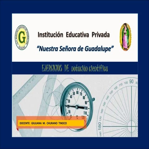 Ejercicios de notación científica