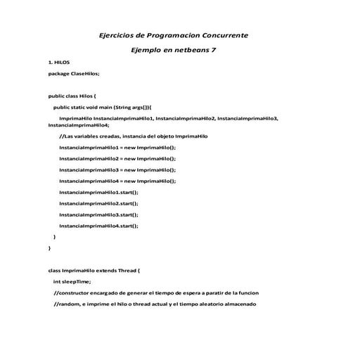 Ejercicios resueltos de java | DOCX