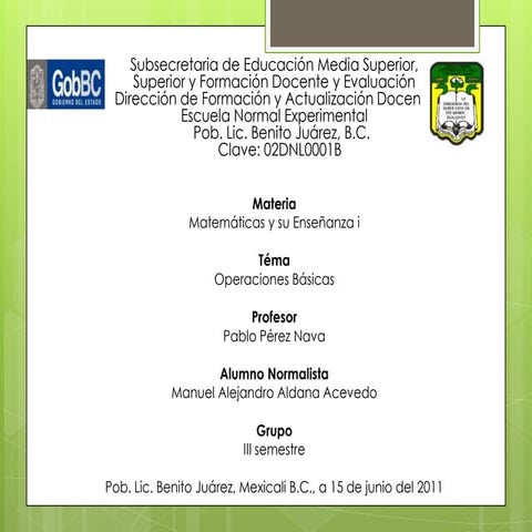 Ejercicios de suma y resta