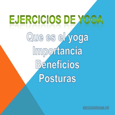 Ejercicios de yoga