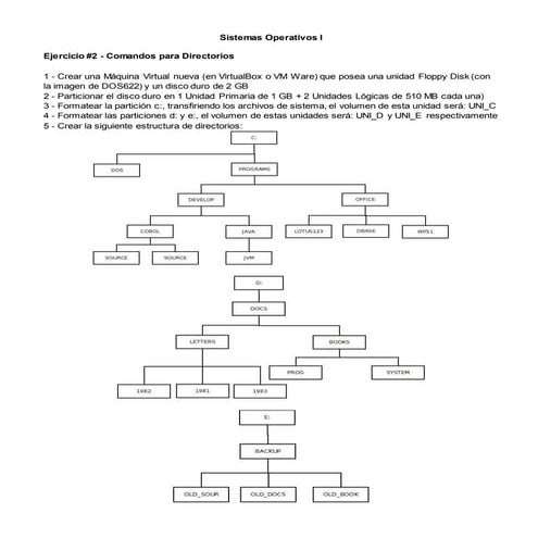Ejercicios directorios ii msdos