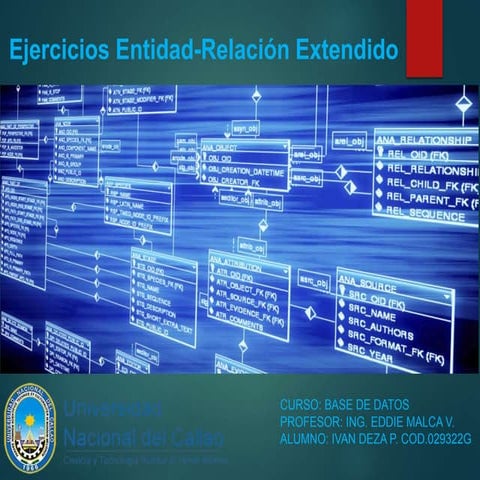 Ejercicios entidad relacion extendido (Lab 2) - Iván Deza - 2018 b